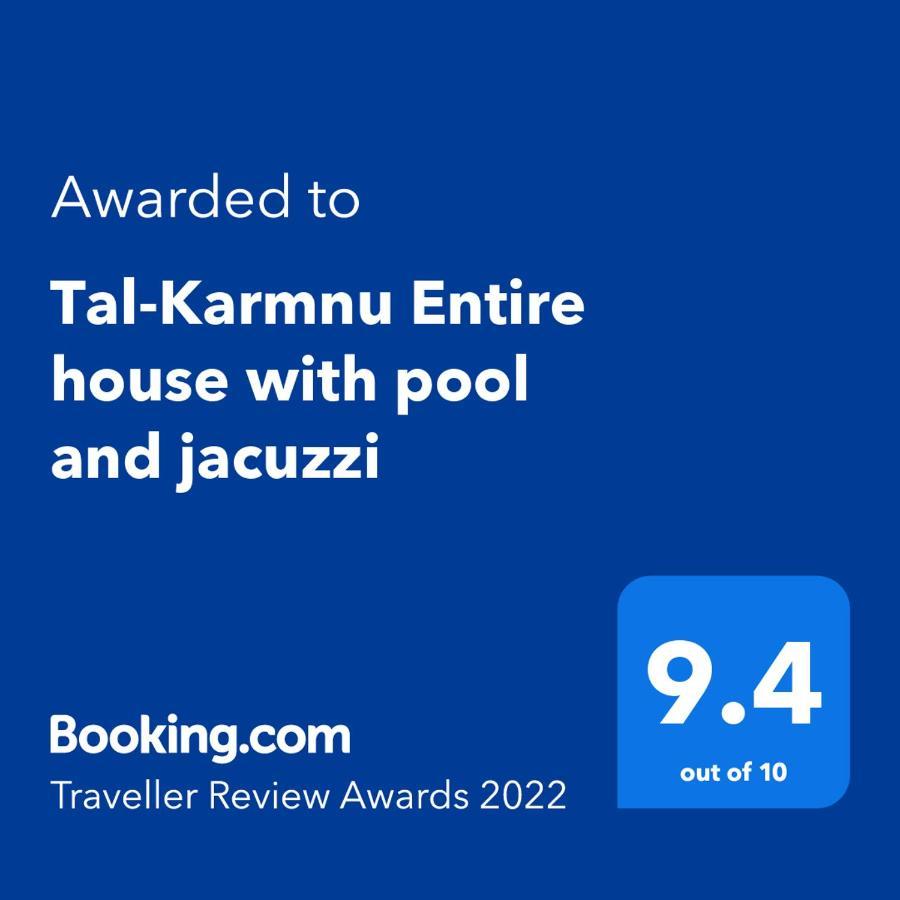 Tal-Karmnu Entire House With Private Heated Pool And Jacuzzi Villa Kirkop ภายนอก รูปภาพ
